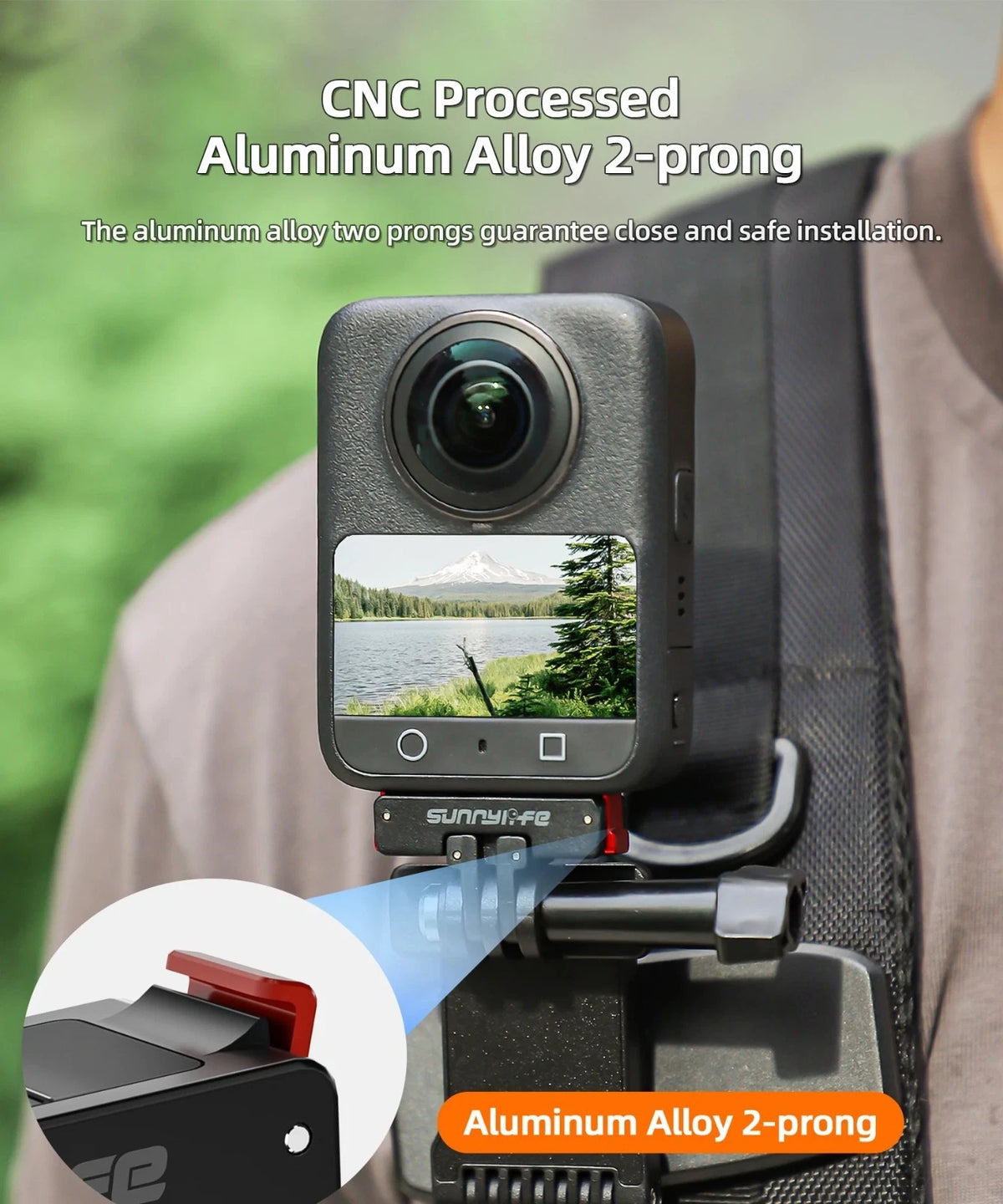 Magnetic Quick Release Mount 1/4" Adapter for DJI Osmo 360 / Action 5 Pro 4 3