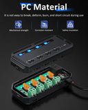 Oxford Motorcycle Junction Box Motorbike 12V With Fused Power Outlets