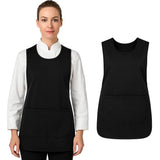 Ladies Plain Tabard Apron Pinafore Overall Kitchen Cleaning With Pocket