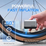 TOPUMP TB2 PRO Mini Electric Air Pump – Cordless Inflator 120 PSI with Screen
