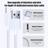 Heavy Duty USB to Type C Charging Cable Fast Phone Charger Long 25cm 1m 2m UK