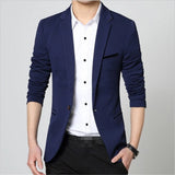Men Formal Suit Blazer Business Casual One Button Slim Jacket Coat Tops Office