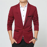 Men Formal Suit Blazer Business Casual One Button Slim Jacket Coat Tops Office