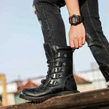 Men's Ankle Boots Start Army Military Tactical Combat Work Shoes Size