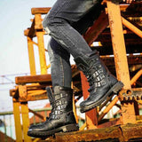 Men's Ankle Boots Start Army Military Tactical Combat Work Shoes Size