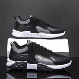 MENS RUNNING TRAINERS SHOCK ABSORBING CASUAL LACE GYM WALKING SPORTS SHOES SIZE