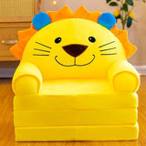 Kids Sofa Bed 2-in-1 Fold Out Plush Toddler Couch Convertible Chair to Lounger