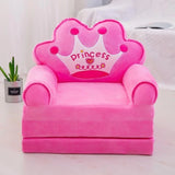 Kids Sofa Bed 2-in-1 Fold Out Plush Toddler Couch Convertible Chair to Lounger