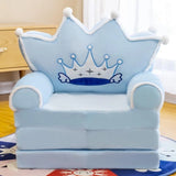 Kids Sofa Bed 2-in-1 Fold Out Plush Toddler Couch Convertible Chair to Lounger