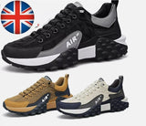 MENS RUNNING TRAINERS SHOCK ABSORBING CASUAL LACE GYM WALKING SPORTS SHOES SIZE